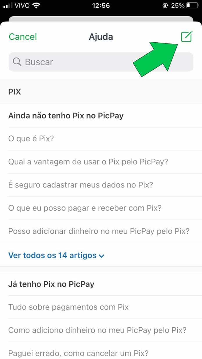 Chat do PicPay